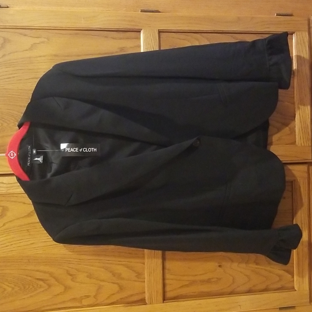 NWT Peace Of Cloth Black Blazer